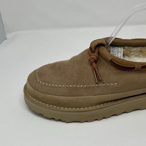 UGG Tasman Regenerate Sheepskin Sand Suede Women 11 Men 10 Tassel STORE MODEL - Picture 4 of 16